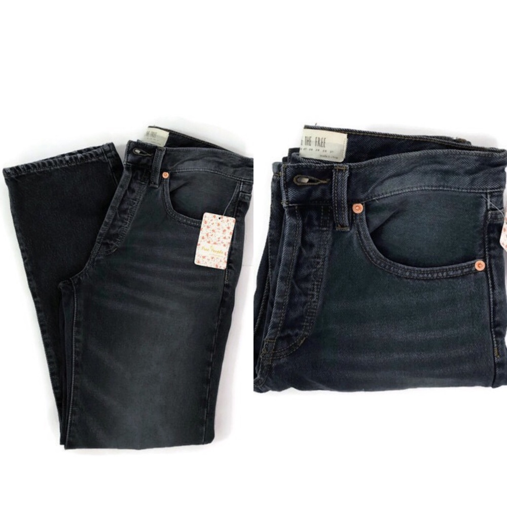 Free People Button Fly Boyfriend Jeans